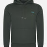 Fred Perry Hoodies Tipped hooded sweatshirt - night green runaway bay ocean
