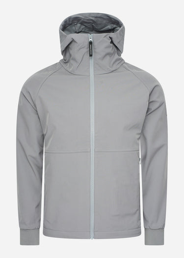 Weekend Offender Jassen Stipe softshell jacket - light grey
