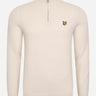 Lyle & Scott Truien Cotton merino quarter zip jumper - taupe