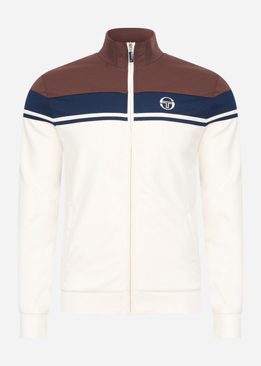 Sergio Tacchini Vesten Damarindo track top - gardenia deep mahogany