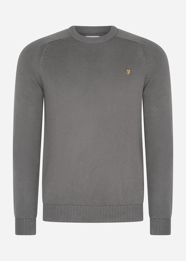 Farah Truien Sweater kingsbury crew sweat - charcoal