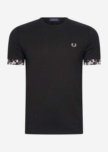 Fred Perry T-shirts Pixel cuff t-shirt - black