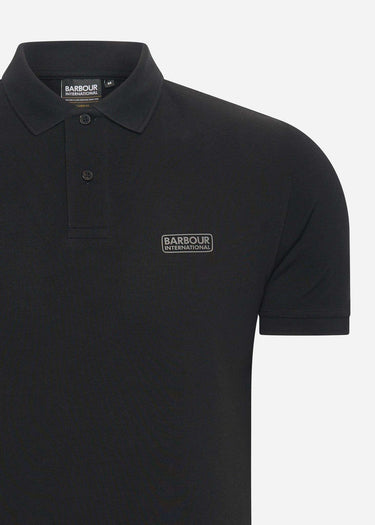 Barbour International Polo's Essential polo shirt - black pewter