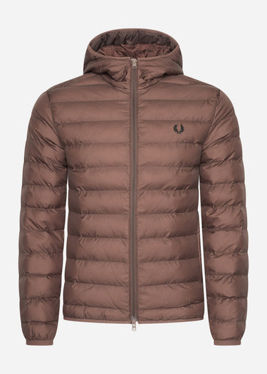 Fred Perry Jassen Hooded insulated jacket - carrington-road-brick