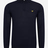 Lyle & Scott Truien Premium quarter zip merino mix - dark navy