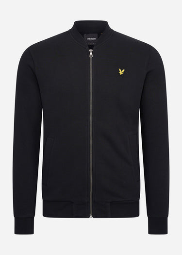 Lyle & Scott Vesten Jersey bomber - jet black