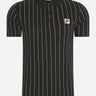 Fila Polo's Luckenwalde polo shirt - black bright white striped
