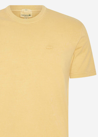 Lacoste T-shirts Tone tee - eco golden haze