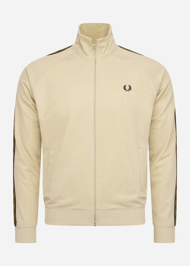 Fred Perry Vesten  Contrast tape track jacket - oatmeal shaded stone
