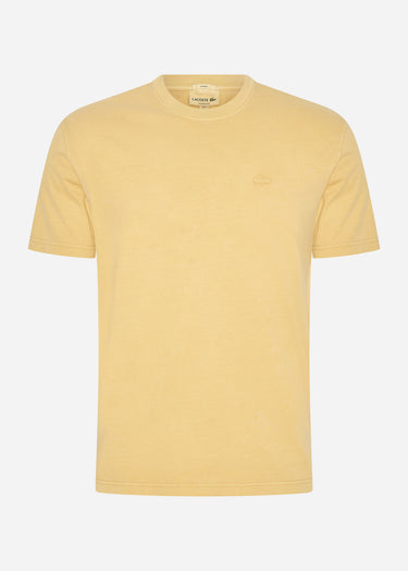 Lacoste T-shirts Tone tee - eco golden haze