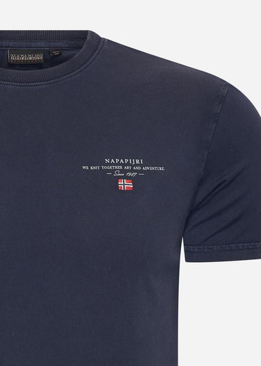 Napapijri T-shirts Ellbas t-shirt - blue marine
