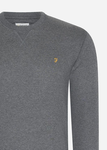 Farah Truien Sweatshirt tim new crew - farah grey marl