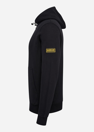Barbour International Hoodies  Badge half zip hoodie - black