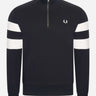 Fred Perry Truien Tipped sleeve half zip - sweat