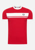 Sergio Tacchini T-shirts Master tee - red white