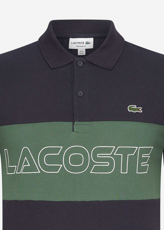Lacoste Poloshirts Colorblock polo - abysm sequoia