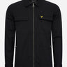 Lyle & Scott Overshirts Cotton twill overshirt - jet black
