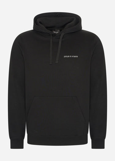 Lyle & Scott Hoodies Embroidered hoodie - jet black white