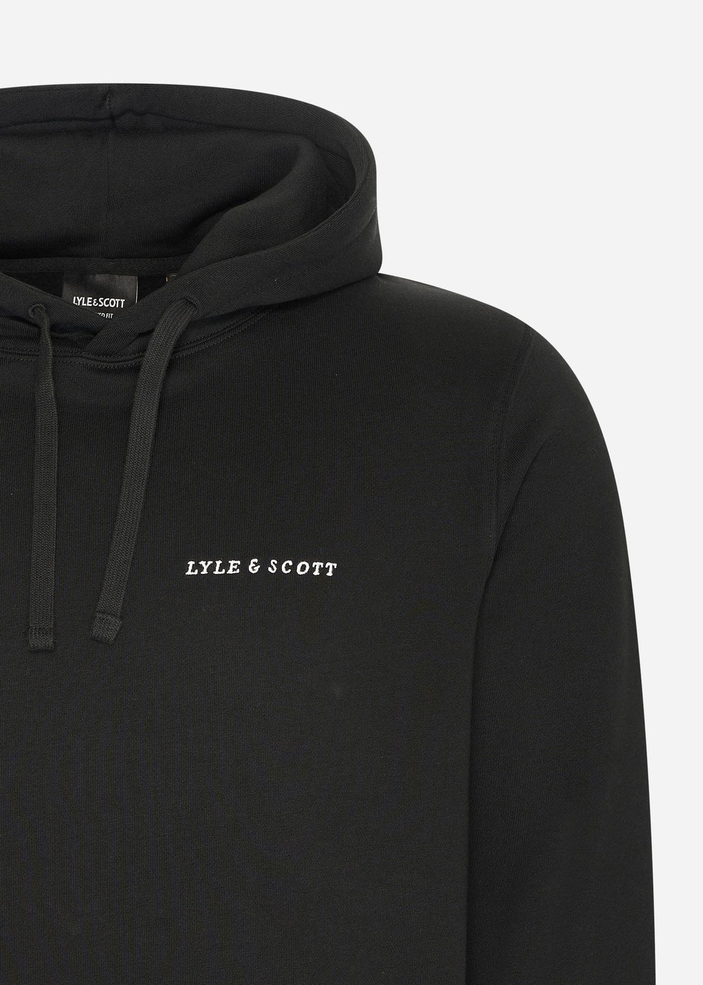 Lyle & Scott Hoodies Embroidered hoodie - jet black white