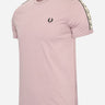 Fred Perry T-shirts Contrast tape ringer t-shirt - dusty rs pink black
