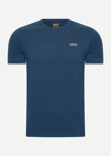 Barbour International T-shirts  Philip tipped cuff tee - moonlit ocean