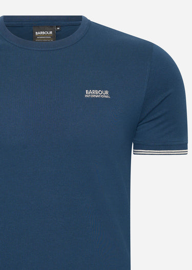 Barbour International T-shirts  Philip tipped cuff tee - moonlit ocean