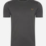 Fred Perry T-shirts Ringer t-shirt - anchgrey dark caramel