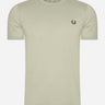 Fred Perry T-shirts Ringer t-shirt - warm grey brick