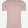 Fred Perry T-shirts Ringer t-shirt - dark pink black