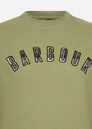 Barbour Truien Debson crew - bleached olive
