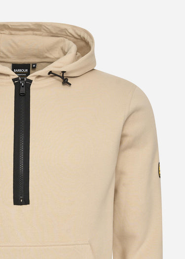 Barbour International Hoodies  Badge half zip hoodie - lt stone