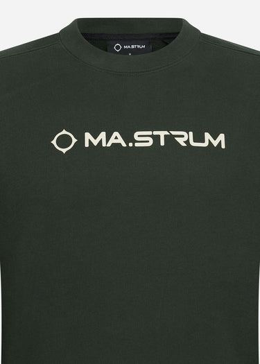 MA.Strum Truien Chest print crew sweat - oil slick