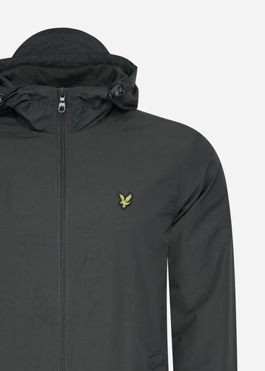 Lyle & Scott Jassen Zip through hooded jacket - gunmetal