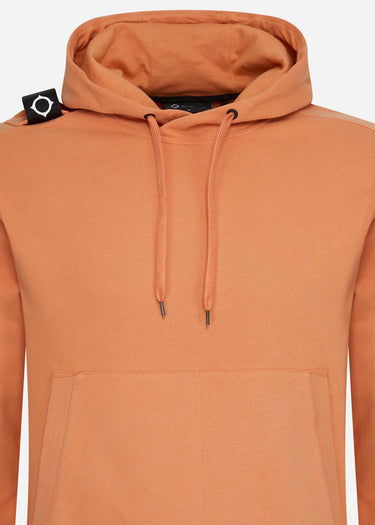 MA.Strum Hoodies Core overhead hoody - coral gold