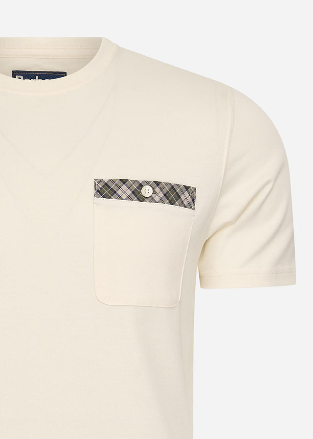 Barbour T-Shirts Durness pocket tee - whisper white
