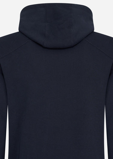MA.Strum Hoodies Chest print overhead hoody - ink navy