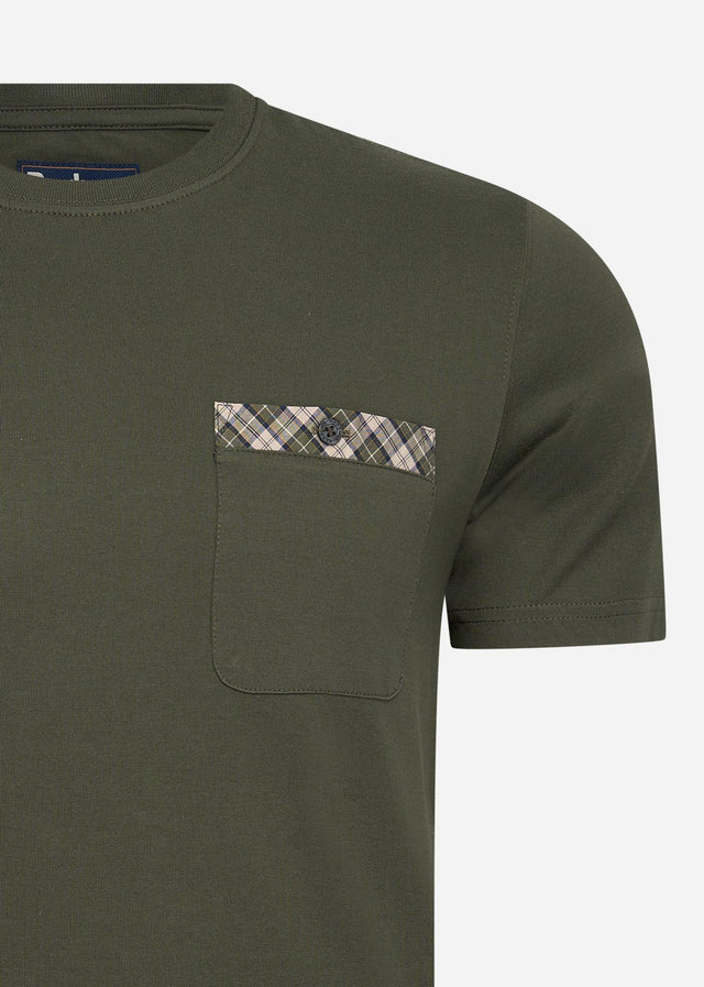 Barbour T-Shirts Durness pocket tee - olive