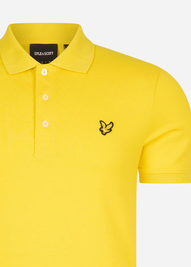 Lyle & Scott Polo's Plain polo shirt - yellow scorch