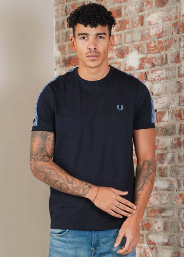 Fred Perry T-shirts Contrast tape ringer t-shirt - navy ace blue