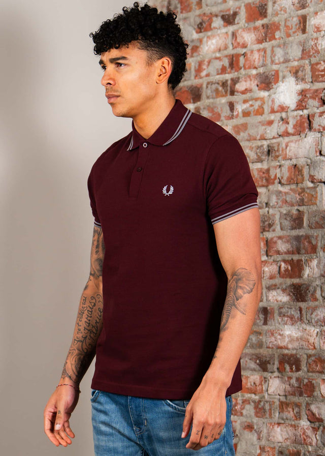 Fred Perry Poloshirts Twin tipped fred perry shirt - oxblood stockport blue