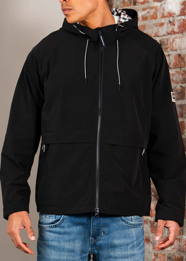 Aquascutum Jassen Shell sp hooded jacket - black