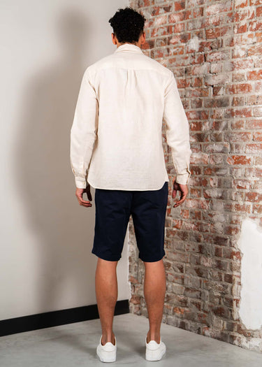 Lyle & Scott Overhemden Long sleeve linen blend shirt - cove