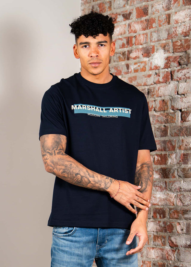 Marshall Artist T-Shirts Seafield logo t-shirt - navy