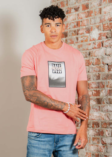 Hugo Boss T-shirts Te dj - light pastel red