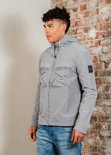 Marshall Artist Jassen Sicuro hooded overshirt - volcanic grey