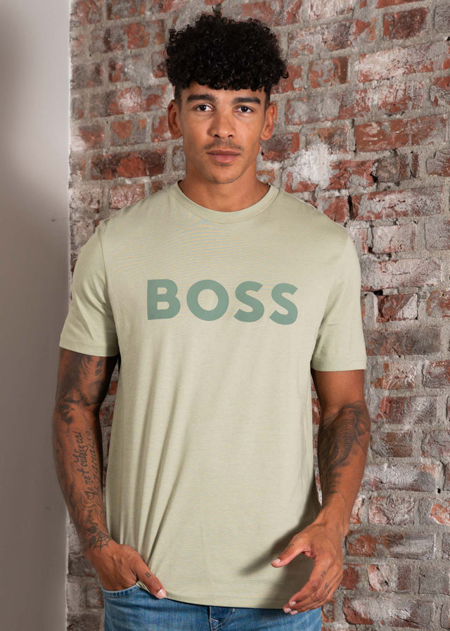 Hugo Boss T-Shirts Thinking 1 - open green