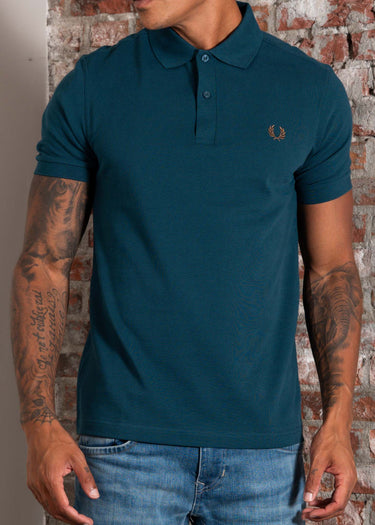 Fred Perry Polo's Plain polo - dark petrol shaded stone