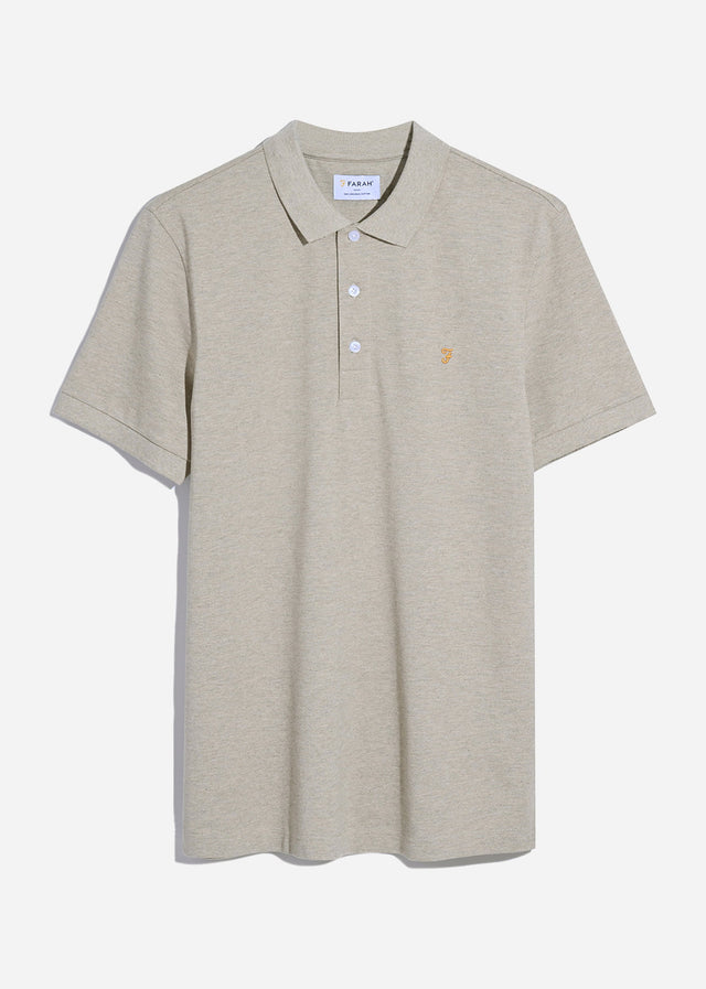 Farah Poloshirts Blanes ss polo - haxelnut marl