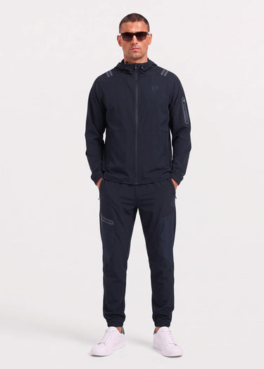 Sergio Tacchini Jassen Gallo hoodie track jacket - black