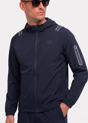 Sergio Tacchini Jassen Gallo hoodie track jacket - black